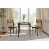 Dining Table Set for 2, 3 Piece Dining Table and Chairs Set of 2, Dining Table Set with Spiral Table Legs for Small Spaces - 4 of 4