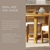 Maven Lane Sasha Rustic Round Wooden Dining Table in Weathered Natural Finish - 4 of 4