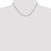 Black Bow Jewelry 2.25mm, 14k White Gold, Flat Figaro Chain Necklace - 2 of 4