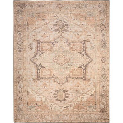 Nourison Vintage Washables Medallion Non-Slip Indoor Rug