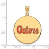 Black Bow Jewelry 14k Yellow Gold Plated Sterling Silver Florida Gators NCAA Extra Large Pendant - 2 of 3