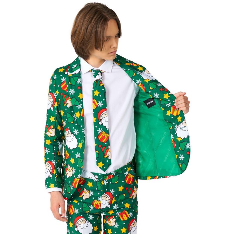 Suitmeister Boys Christmas Suit - Santa Elves Green, 5 of 6