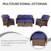 CAVINAS Patio Furniture Set, Rattan Outdoor Patio Furniture Set Vintage Patio Furniture Set for Garden - 3 of 4