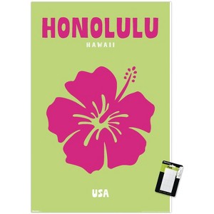Trends International Reinders: Destinations - Destination Honolulu Unframed Wall Poster Prints - 1 of 4