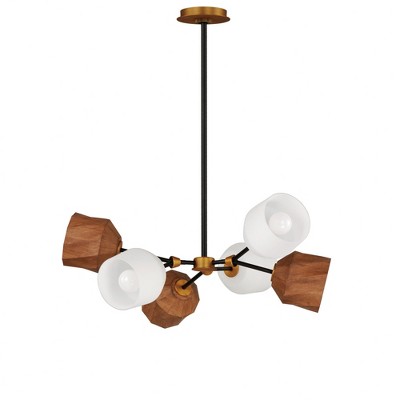 Maxim Lighting Akimbo 6 - Light Pendant in  Dark Bronze/Antique Brass
