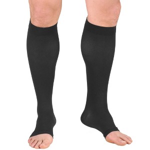 Truform 20-30 mmHg Compression Stockings for Men and Women, Knee High Length, Open Toe - 1 of 4