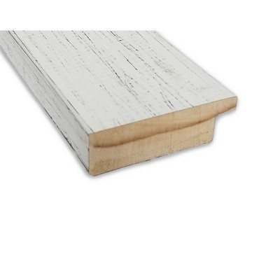 Shiplap White Wood Framed Magnetic Board 28 x 16 in.