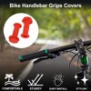 Unique Bargains Bike Handlebar Grips Covers 3.74" Orange 1 Pair - 2 of 4