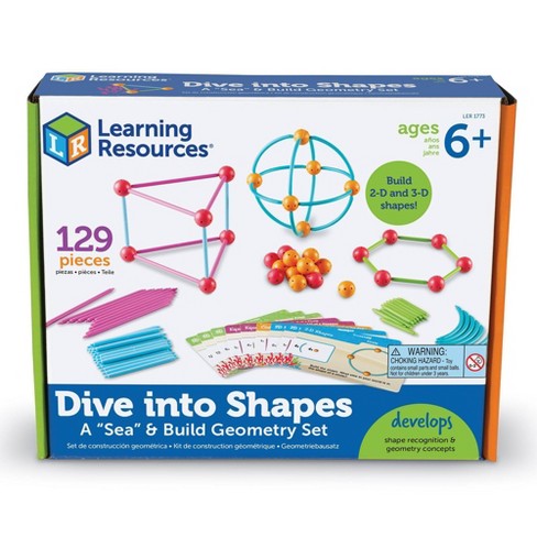 Learning Resources Dive into Shapes! A Sea & Build Geometry Set