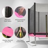Vynxaria 8FT Trampoline Outer Net-Pink and black - 2 of 4