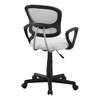 Sapphtopaz Adjustable Office Chair with Wheels, Ergonomic Mesh Swivel Chair with Metal Base and Armrest, Computer Gaming Chair for Office - 3 of 4