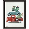 HomeRoots Holiday Travels Black Framed Print Wall Art - 4 of 4
