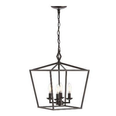 Rosalen 94" Black Bronze LED 4-Light Pendant