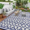 Outsunny Outdoor Patio Rug, Large Camping Carpet with Carrying Bag, 9' x 18' Waterproof Plastic Straw, Reversible, Lantern Pattern - 2 of 4