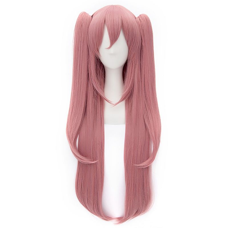 Unique Bargains Women's Wigs 47" Pink with Wig Cap, 1 of 7