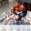 1200Gsm 350Gsm Pearl Velvet Washed Back Folded Printed Carpet  with Durable Material, Soft Texture, Vibrant Print,  and Foldable Design - 3 of 4