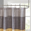 PAGED 72x72 Inch Shower Curtain Elegant Shower Curtain with Color Block Stitching Design for Bathroom, Machine Washable - 4 of 4