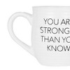 Amici Home Motivational Coffee Mug - "You Are Stronger Than You Know" Quote, 20 Oz. Large Ceramic Cup with Handle - Great Birthday Gift - 2 of 4