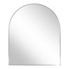 ChicFurnit Bathroom Vanity Mirror Arched Mirror with Sturdy Metal Frame HD Reflections for Bedroom Bathroom Entryway, Silver, 36"*30"*1.2" - 4 of 4