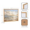 Kate & Laurel All Things Decor 16"x12" Gallery Beach Waves Sunset Cloud Landscape Print by The Creative Bunch Studio Natural - 3 of 4