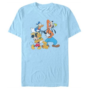 Men's Mickey & Friends Laughing Crew T-Shirt - 1 of 4