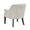 Tufted Back Modern Accent Chair with Foam Seat, Attached Cushions and Espresso Legs - 4 of 4