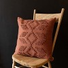 20x20 Inch Hand Woven Rust Southwest Geo Pillow Cotton With Polyester Fill by Foreside Home & Garden - 2 of 4