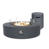 42/56 inch Outdoor Magnesium Oxide Fire Pit Table Propane with Tank Cover and Wind Guard - 2 of 4