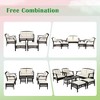 Costway 7PCS Patio Rattan Furniture Set Cushioned Sofas Loveseat Yard W/Waterproof Cover - image 4 of 4