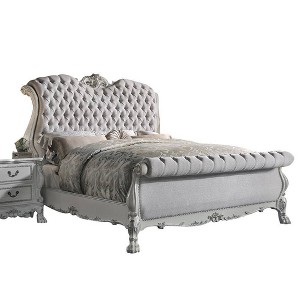 Acme Furniture Queen 103" Dresden Bed Bone White Finish - 1 of 4