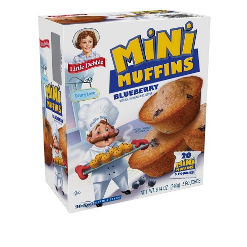 Little Debbie Blueberry Mini Muffin Pouches - 8.44oz/5ct : Target