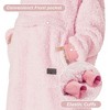 Ultra Long Fleece Blanket Hoodie Sweatshirt for Mens Womens, Full Body Warm Fuzzy Cozy Lounging Pullover, Adult Wearable Blanket, Gift - Catalonia - 3 of 4