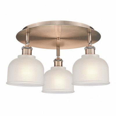 Dayton - 3 Light Flush Mount In Industrial Style-9 Inches Tall and 17.25 Inches Wide