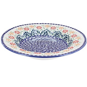 Blue Rose Polish Pottery T133 Manufaktura Soup Plate - 1 of 2
