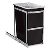 30 QT Pull-Out Trash Can with Full Extension Slides, Space-Saving Garbage Can Recycling Bin for Under Kitchen Cabinet, Black - 2 of 2