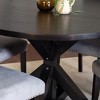 NicBex Round Dining Room Table Set for 4 Morden Dining Room Table with 4 Velvet Chairs and Pedestal Base for Kitchen - 3 of 4