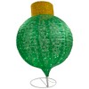 Northlight LED Lighted Twinkling Commercial Outdoor Tinsel Onion Christmas Ornament - 38" - Green - 4 of 4