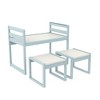 GDFStudio Morrison Modern Wood 31" Kids Table Set with 2 Chairs - 2 of 4