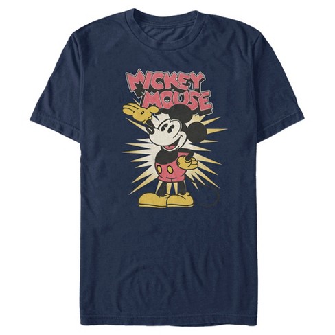 Men's Mickey & Friends Retro Mickey Mouse Greeting T-shirt : Target