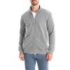 Men's Stand Collar Zip-Up Hoodie Sweatshirt with Front Pockets Long Sleeve Athletic Casual Jacket - 2 of 4
