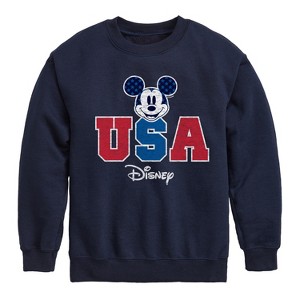 Boys' - Disney - Americana Graphic Long Sleeve Fleece Sweatshirt - 1 of 4