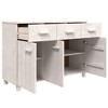 vidaXL Sideboard HAMAR White 44.5 in.x15.7 in.x31.5 in. Solid Wood Pine - 3 of 4