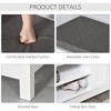 CAVINAS Linen Storage Ottoman Bench with Sliding Doors and Adjustable Shelving,Upholstered Storage Ottoman,Storage Benches for Living Room - 4 of 4