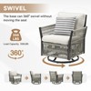 Buenhomino 6-Piece Wicker Patio Set – 4 Swivel Chairs & 2 Side Tables with UV-Resistant PE Rattan & Durable Powder-Coated Frame - 4 of 4