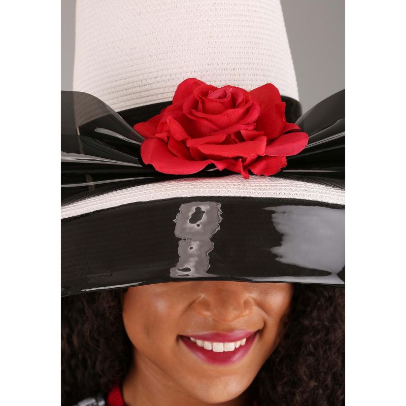 HalloweenCostumes.com One Size Fits Most Women Clueless Women Dee's Womens Hat, Black/White/Red, 4 of 5