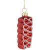 Northlight 3" Red Ribbon Candy Glass Christmas Ornament - 3 of 4