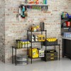 4-Shelf Storage Shelving Unit, Adjustable Metal Wire Racks Heavy Duty Standing Shelf Organizer for Kitchen, Closet, Pantry, Garage, Bathroom, Laundry - 3 of 4