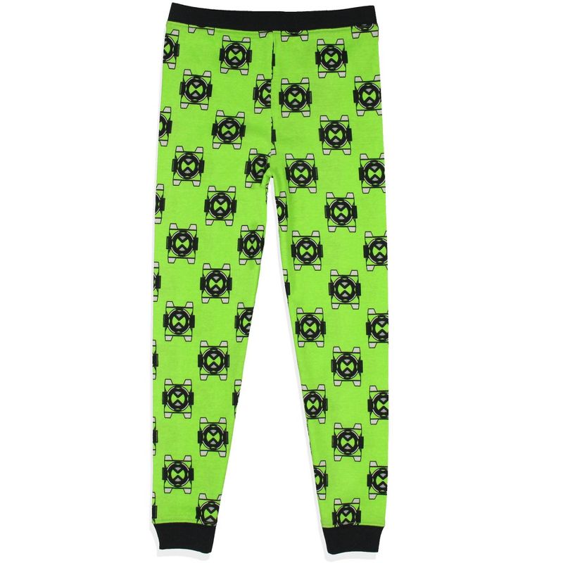 Ben 10 Boys' Cartoon Omnitrix Tossed Print Character Tight Fit Pajama Set Multicolored, 4 of 6