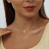 Cross Necklace for Women: 14K Gold & Silver Plated, Minimalist Dainty Religious Pendant, Daily Wear Jewelry Gift - 3 of 4