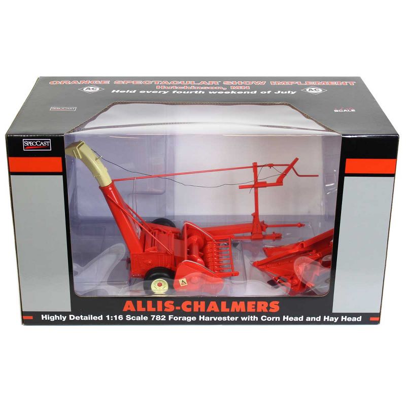 1/16 Allis Chalmers 782 Forage Harvester with Both Corn and Hay Heads, 2019 Limited Edition Orange Spectacular Cust-1705, 2 of 4